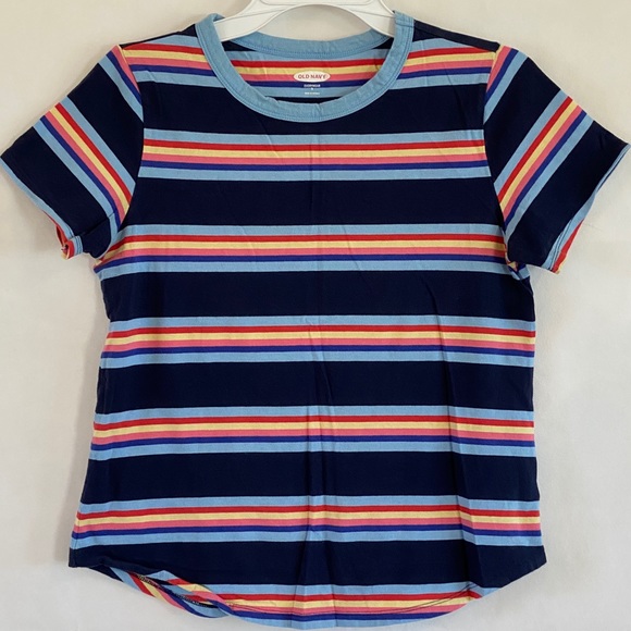 Old Navy Tops - Old navy striped tee women size S short sleeve